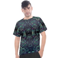 Background Pattern Mushrooms Men s Sport Top by Ravend