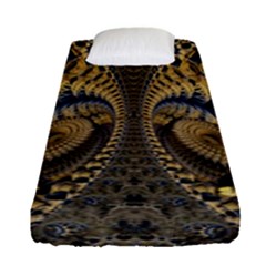 Fractal Spiral Infinite Psychedelic Fitted Sheet (single Size) by Ravend