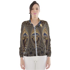 Fractal Spiral Infinite Psychedelic Women s Windbreaker by Ravend