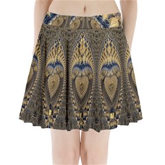 Fractal Spiral Infinite Psychedelic Pleated Mini Skirt by Ravend