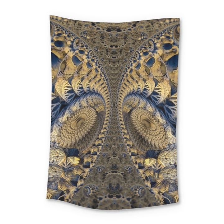 Fractal Spiral Infinite Psychedelic Small Tapestry