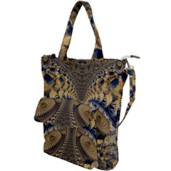 Fractal Spiral Infinite Psychedelic Shoulder Tote Bag by Ravend