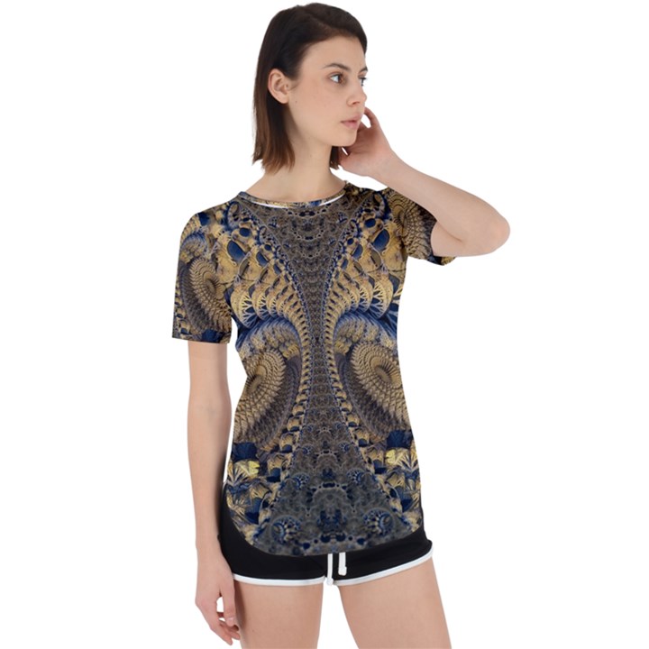 Fractal Spiral Infinite Psychedelic Perpetual Short Sleeve T-Shirt