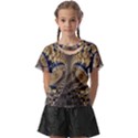 Fractal Spiral Infinite Psychedelic Kids  Front Cut T-Shirt View1