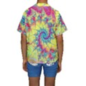 Fractal Spiral Abstract Background Kids  Short Sleeve Swimwear View2