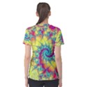 Fractal Spiral Abstract Background Women s Cotton T-Shirt View2