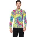 Fractal Spiral Abstract Background Men s Long Sleeve Rash Guard View1