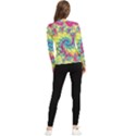 Fractal Spiral Abstract Background Women s Long Sleeve Rash Guard View2