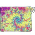 Fractal Spiral Abstract Background Canvas Cosmetic Bag (XXXL) View2