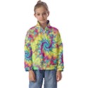 Fractal Spiral Abstract Background Kids  Half Zip Hoodie View1