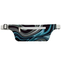 Abstract Waves Background Wallpaper Active Waist Bag by Ravend