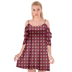 Kaleidoscope Seamless Pattern Cutout Spaghetti Strap Chiffon Dress by Ravend