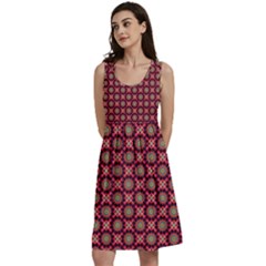 Kaleidoscope Seamless Pattern Classic Skater Dress