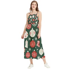 Christmas Decoration Winter Xmas Boho Sleeveless Summer Dress by Vaneshop