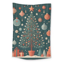 Tree Christmas Large Tapestry