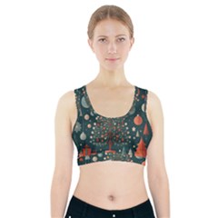 Tree Christmas Sports Bra With Pocket by Vaneshop