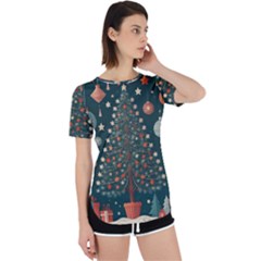 Tree Christmas Perpetual Short Sleeve T-shirt