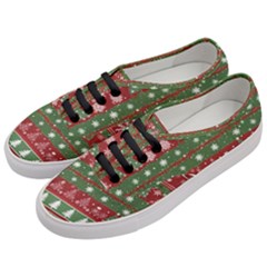 Christmas Decoration Winter Xmas Pattern Women s Classic Low Top Sneakers by Vaneshop