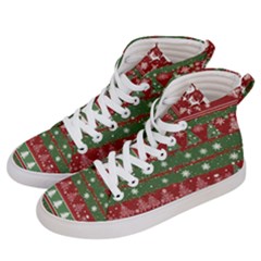 Christmas Decoration Winter Xmas Pattern Men s Hi-top Skate Sneakers