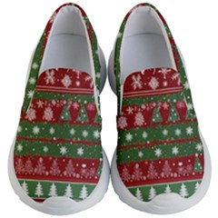 Christmas Decoration Winter Xmas Pattern Kids Lightweight Slip Ons by Vaneshop