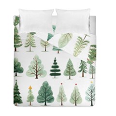 Christmas Trees Duvet Cover Double Side (full/ Double Size) by Vaneshop