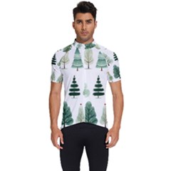 Christmas Trees Men s Short Sleeve Cycling Jersey by Vaneshop