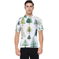 Christmas Xmas Trees Men s Short Sleeve Rash Guard by Vaneshop