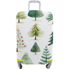 Christmas Xmas Trees Luggage Cover (large) by Vaneshop