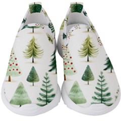 Christmas Xmas Trees Kids  Slip On Sneakers