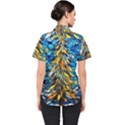 Stained Glass Winter Women s Short Sleeve Shirt View2