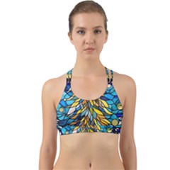 Stained Glass Winter Back Web Sports Bra by Vaneshop