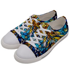 Stained Glass Winter Men s Low Top Canvas Sneakers by Vaneshop