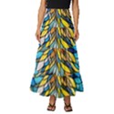 Stained Glass Winter Tiered Ruffle Maxi Skirt View1