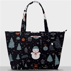 Snowman Christmas Back Pocket Shoulder Bag  by Vaneshop