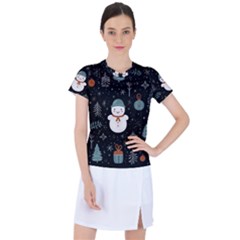 Snowman Christmas Women s Sports Top by Vaneshop