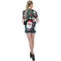 Christmas Santa Claus Long Sleeve Satin Shirt View2