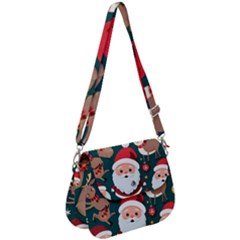 Christmas Santa Claus Saddle Handbag by Vaneshop