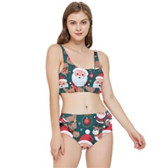 Christmas Santa Claus Frilly Bikini Set by Vaneshop