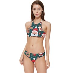 Christmas Santa Claus Banded Triangle Bikini Set by Vaneshop