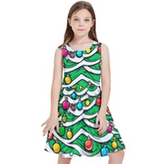 Christmas Tree Kids  Skater Dress