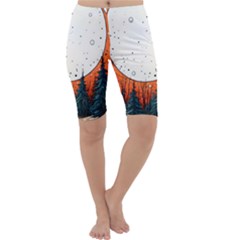 Moon Night Nature Dream Sky Cropped Leggings  by Vaneshop