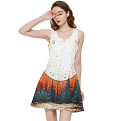 Moon Night Nature Dream Sky Inside Out Racerback Dress by Vaneshop