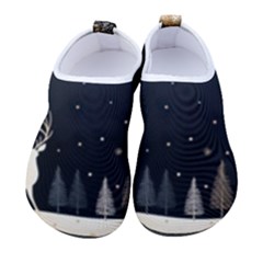 Christmas Winter Xmas Scene Nature Forest Tree Moon Kids  Sock-style Water Shoes by Vaneshop