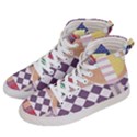 Abstract Shapes Colors Gradient Men s Hi-Top Skate Sneakers View2