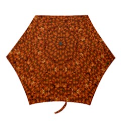 Floral Time In Peace And Love Mini Folding Umbrellas by pepitasart