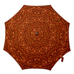 Floral Time In Peace And Love Hook Handle Umbrellas (large) by pepitasart