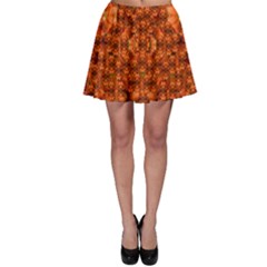 Floral Time In Peace And Love Skater Skirt by pepitasart