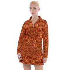 Floral Time In Peace And Love Women s Long Sleeve Casual Dress by pepitasart