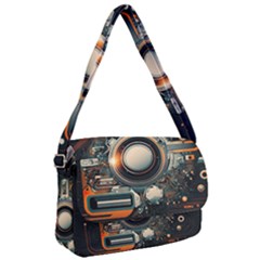 Illustrations Technology Robot Internet Processor Courier Bag by Vaneshop