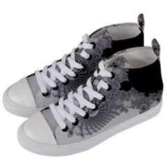 Apple Males Almond Bread Abstract Mathematics Women s Mid-top Canvas Sneakers by Vaneshop